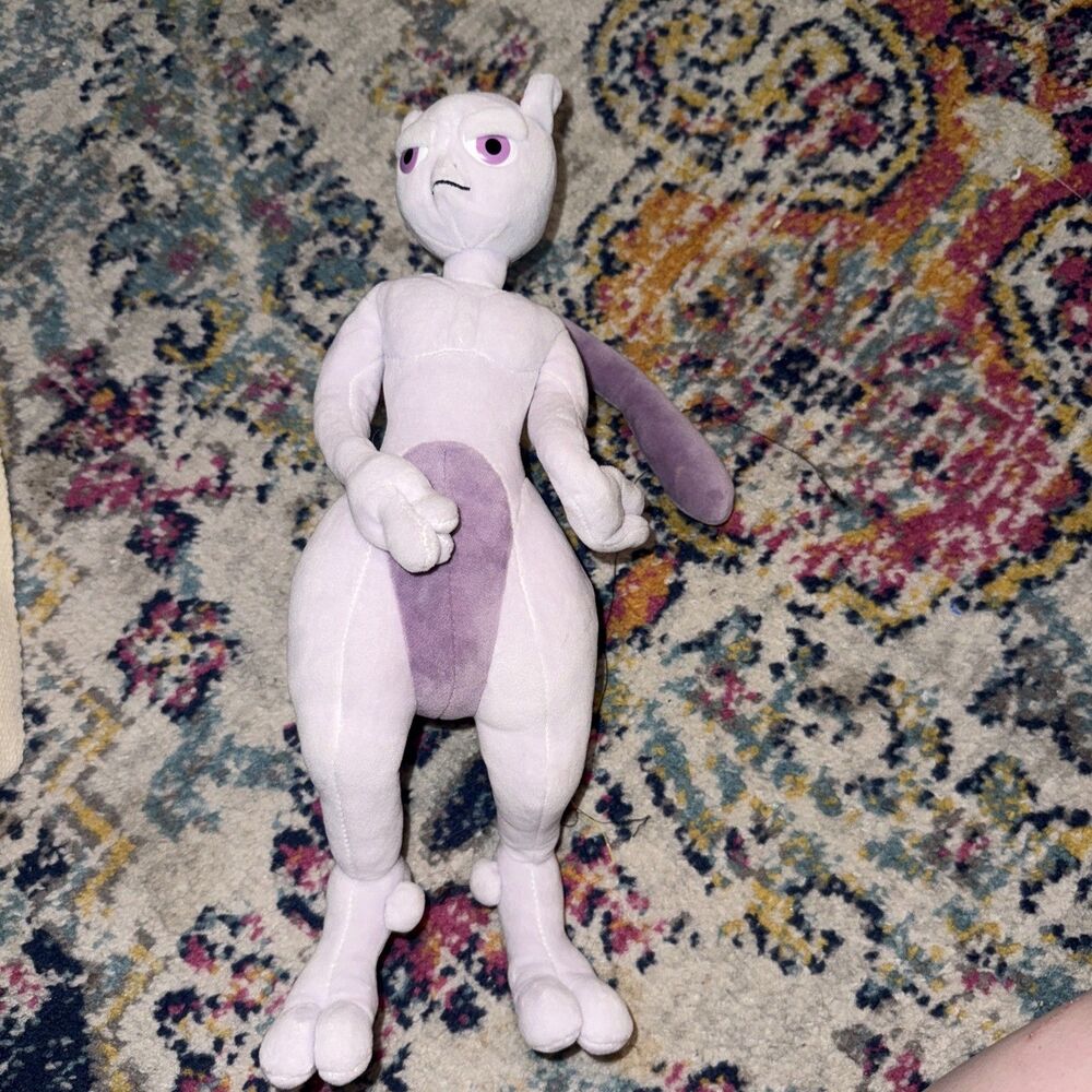 14" Pokémon Detective Pikachu Mewtwo Plush Stuffed Toy Doll WCT Wicked Cool Toys